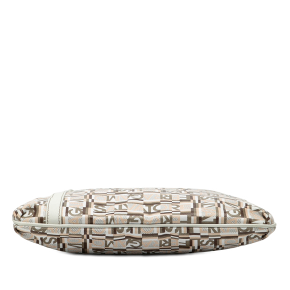 Pre-Loved Ferragamo Coated Canvas Logo Crossbody